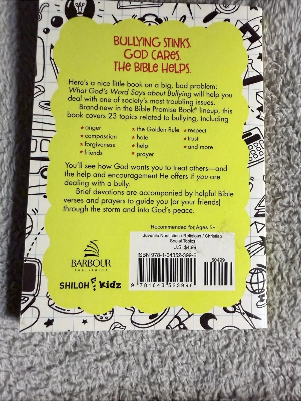 What God's Word Says About Bullying - Kids Book paperback - Picture 3 of 5